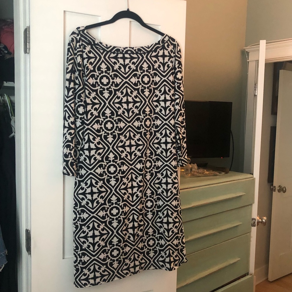 White House Black Market Print Dress